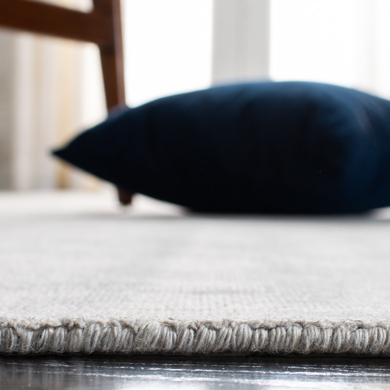 Latitude Run® AbbieLei HandLoomed Light Gray Area Rug & Reviews Wayfair